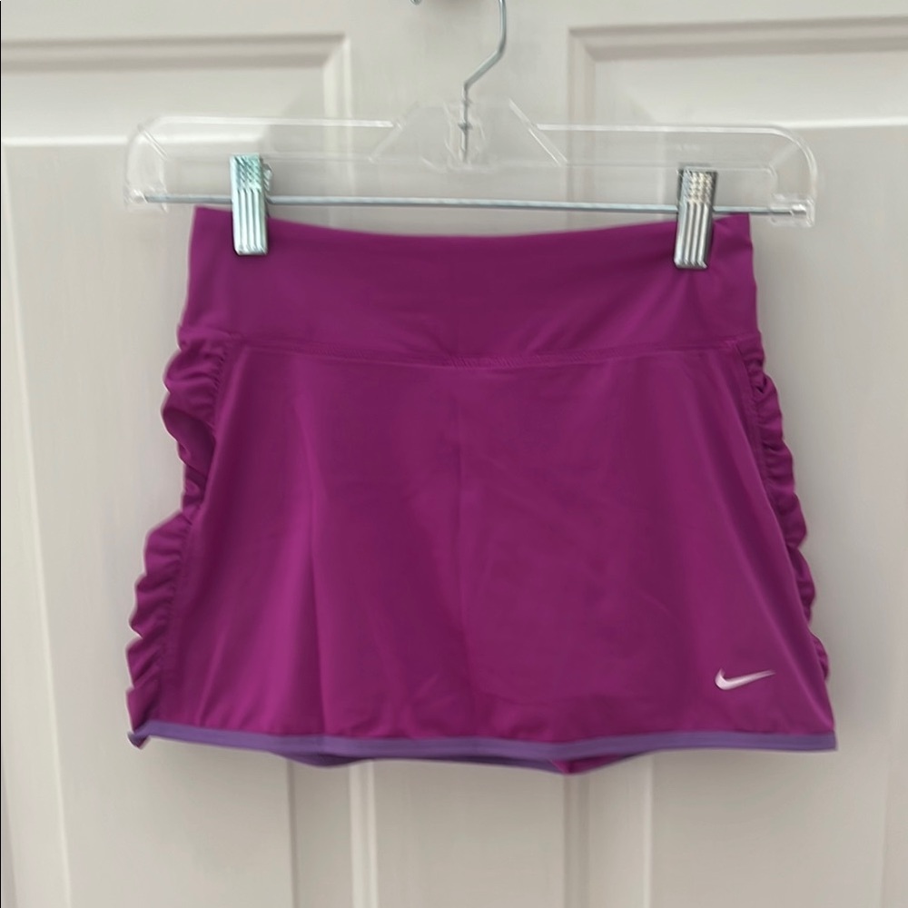 Nike Pink Ruched Tennis Skort